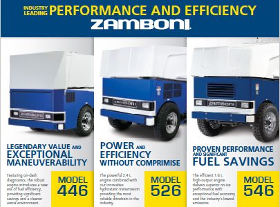 The benefits of using our fuel efficient Zamboni machines.