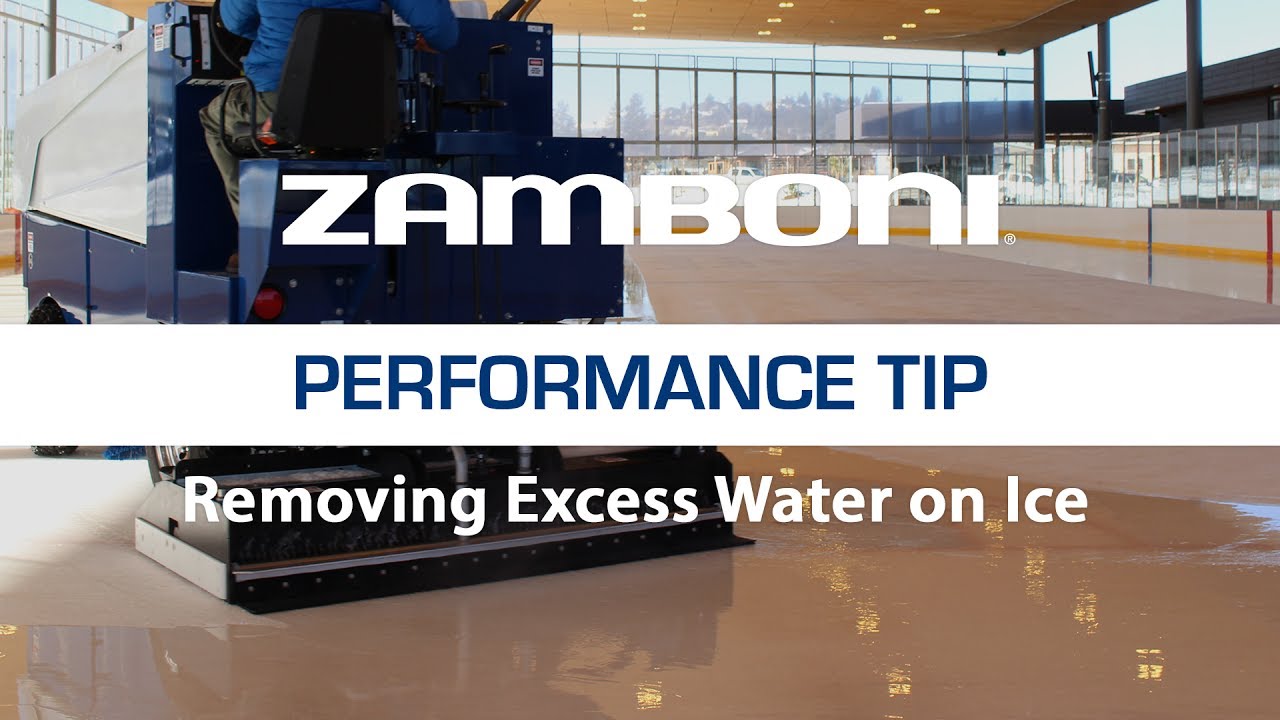 Removing Excess Water on Ice Zamboni