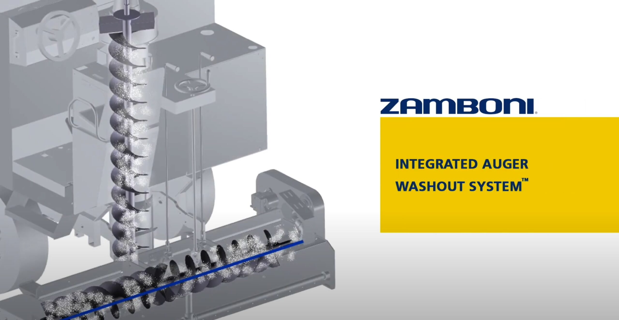 Zamboni Integrated Auger Washout System™ Zamboni